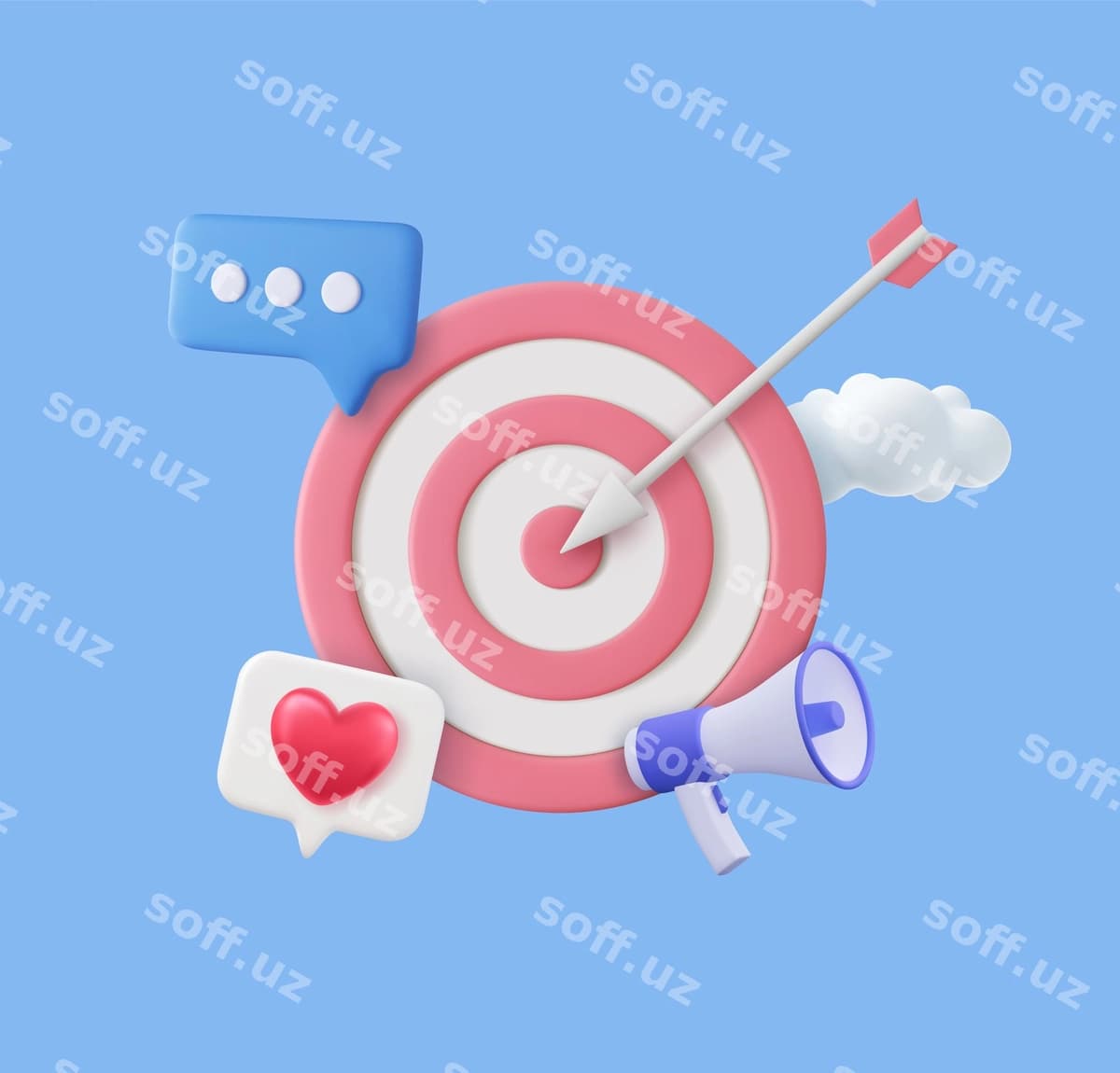 3d seo optimallashtirish smm kontseptsiyasi | 3d seo optimization smm concept