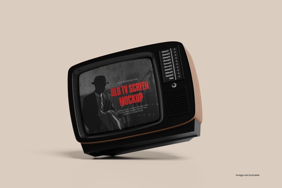 Eski televizor maketi | Old tv mockup