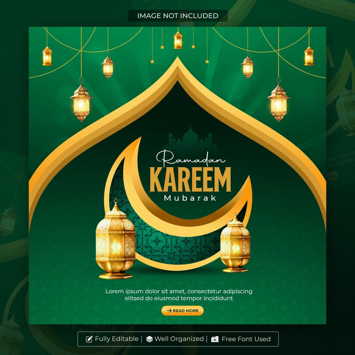 Ramazon kareem an'anaviy islom bayrami diniy ijtimoiy media | Ramadan kareem traditional islamic festival religious social media