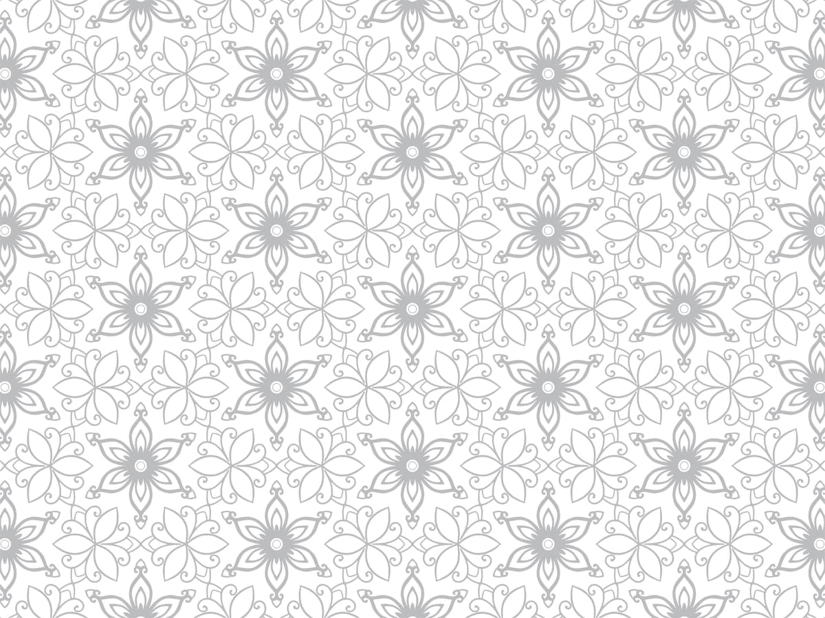 Zamonaviy kulrang gulli choksiz naqsh oq fon | Modern gray floral seamless pattern white background