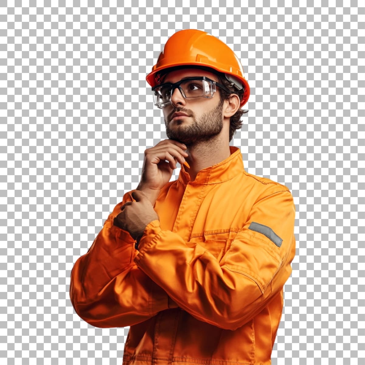 Shaffof png tasvir qurilish ishchi | Transparent png image construction worker