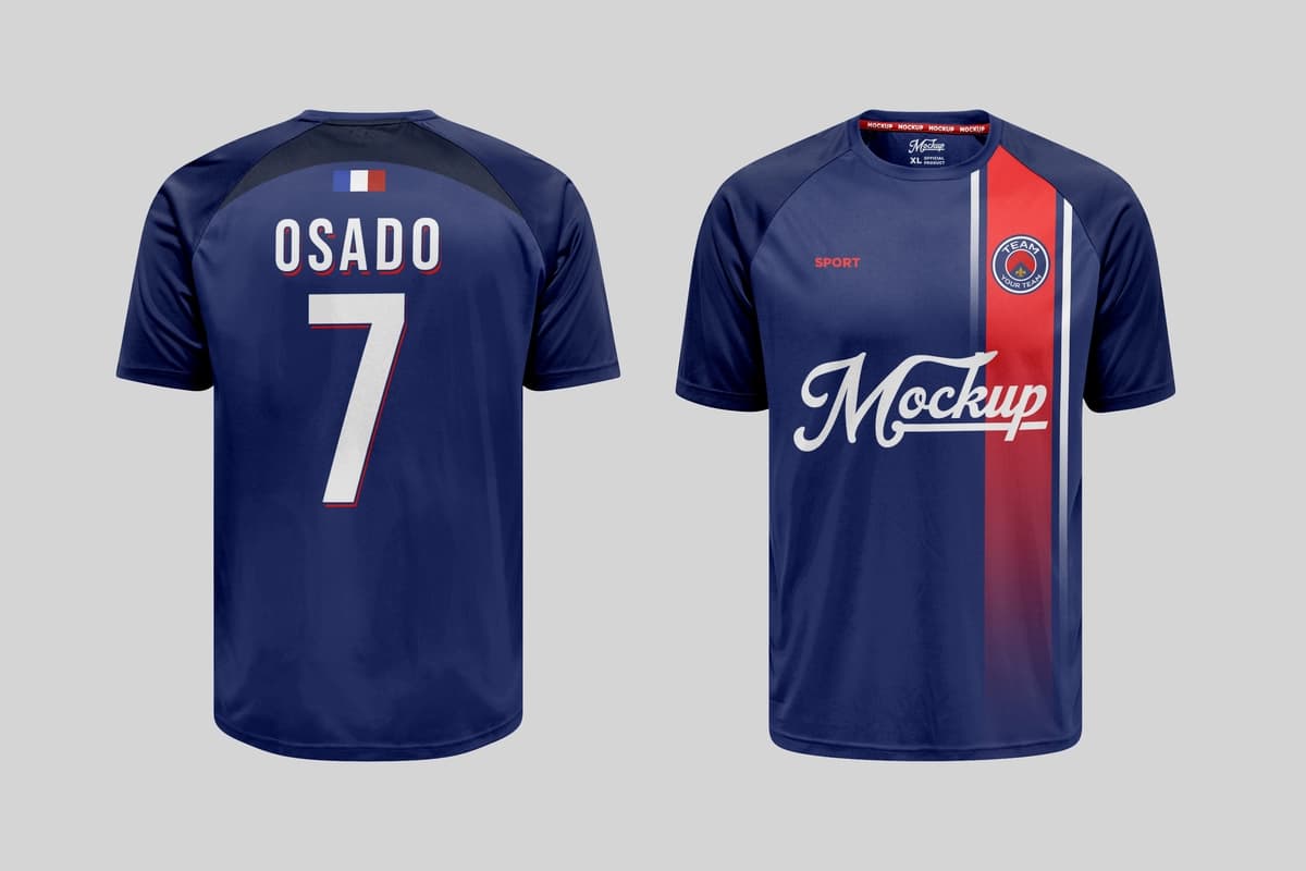 Futbol formasining maketi | Soccer jersey mockup