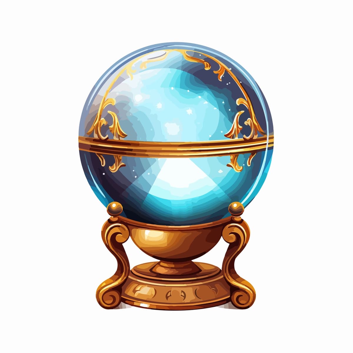 Oltin romli shisha globus e it so'zi | Glass globe with gold rim word e it