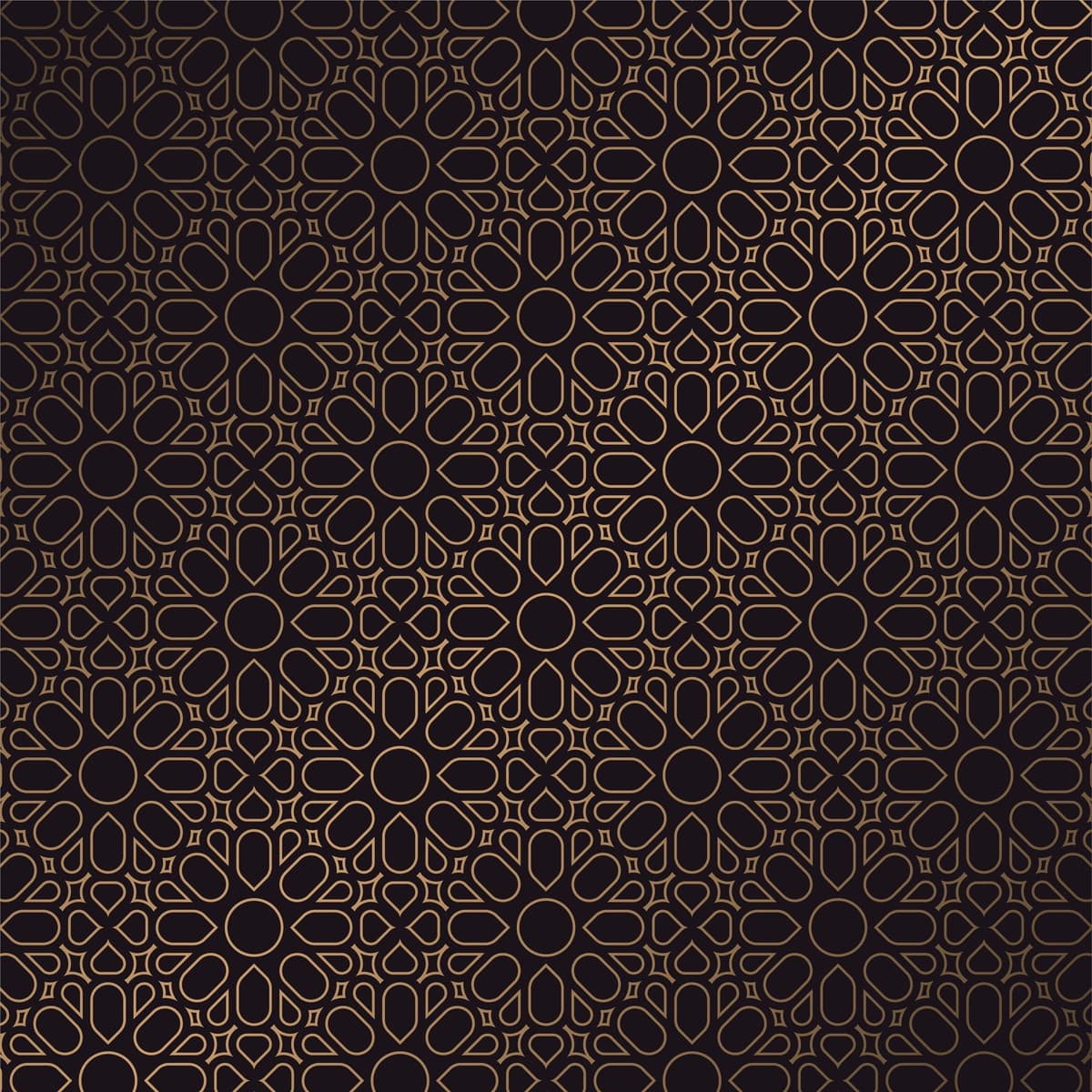 Hashamatli qora choksiz naqshli fon | Luxury dark seamless pattern background