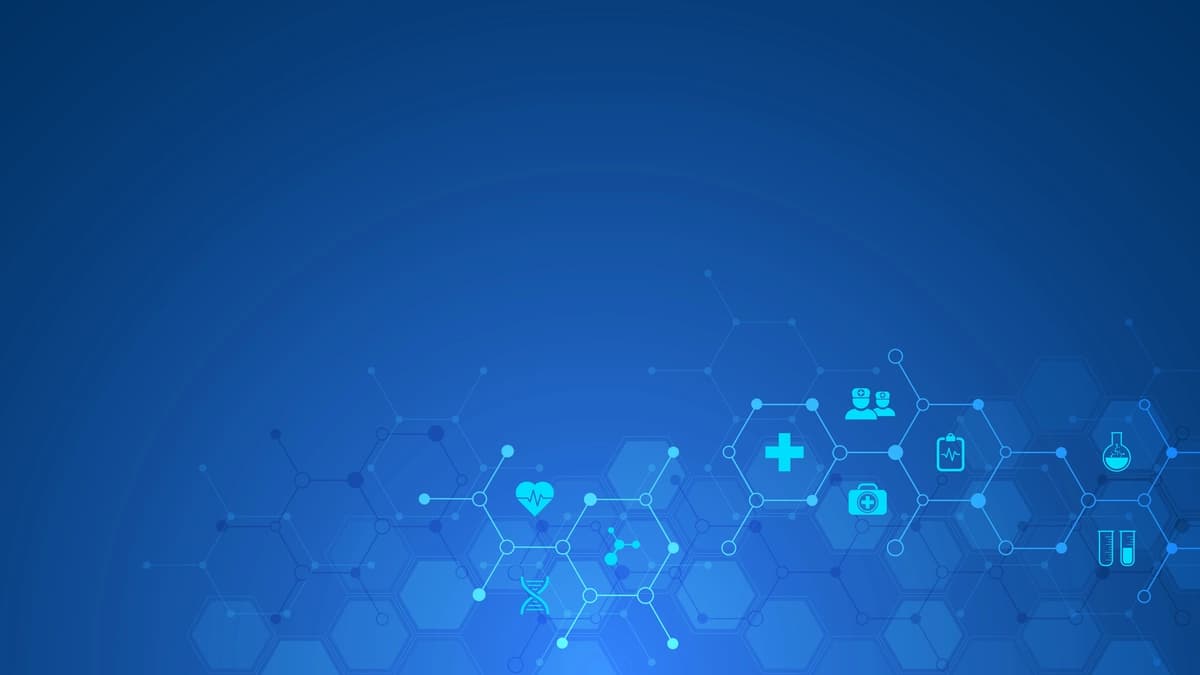 Yassi piktogramma belgilari bilan sog'liqni saqlash texnologiyasi kontseptsiyasi | Healthcare technology concept with flat icons symbols