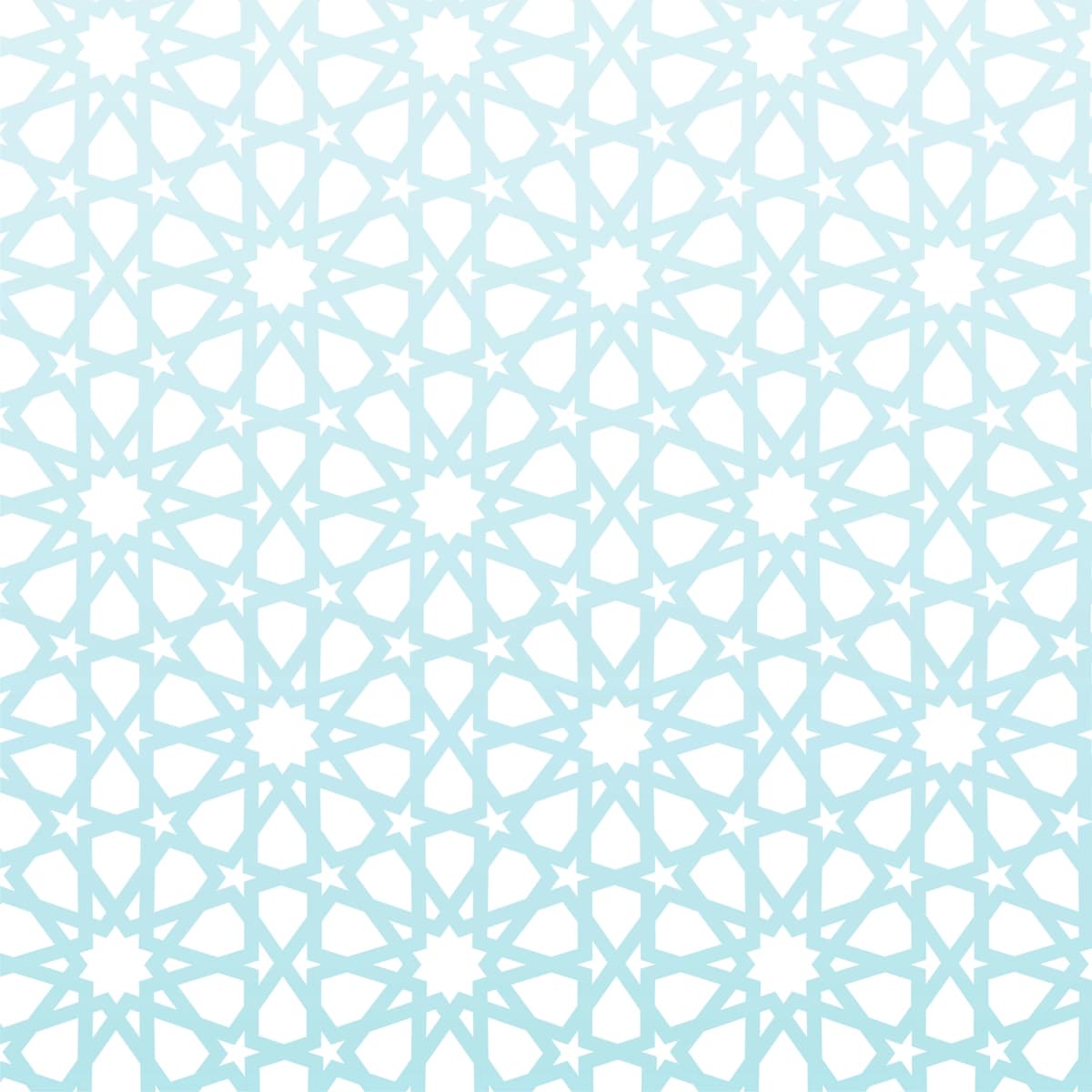 Islom geometrik yulduz mozaikasi och ko'k | Islamic geometric star mosaic pale blue