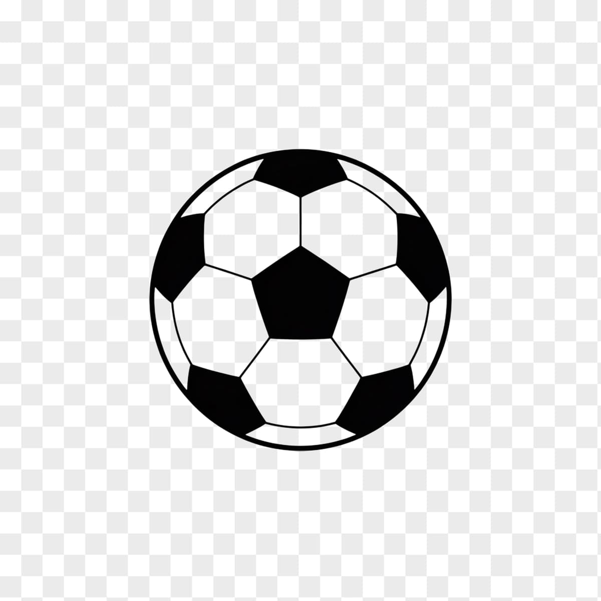 Klassik futbol to‘pi belgisi | Classic soccer ball flat icon