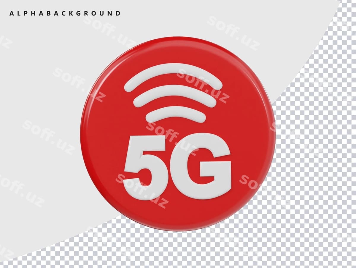5g ikonasi 3d render illustratsiyasi | 5g icon 3d render illustration