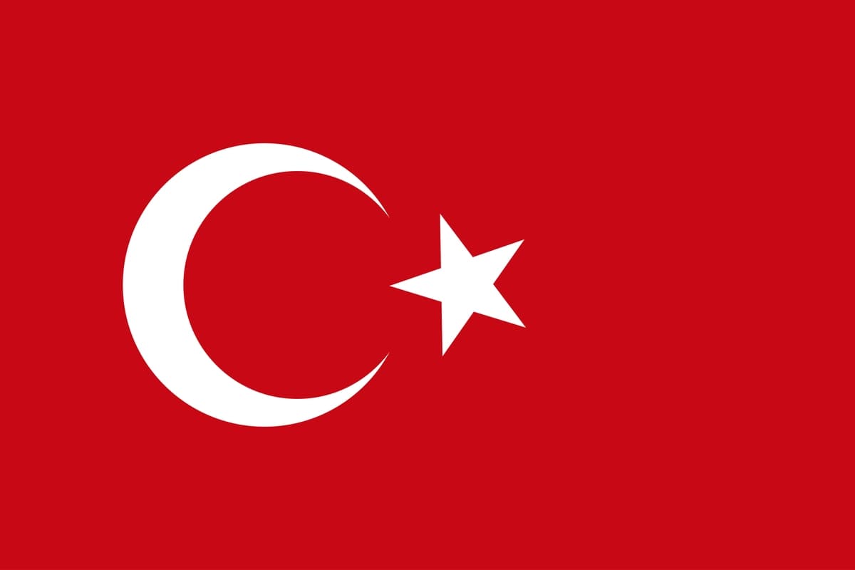 Turkiya milliy bayrog'i vektor tasviri | National flag turkey vector illustration