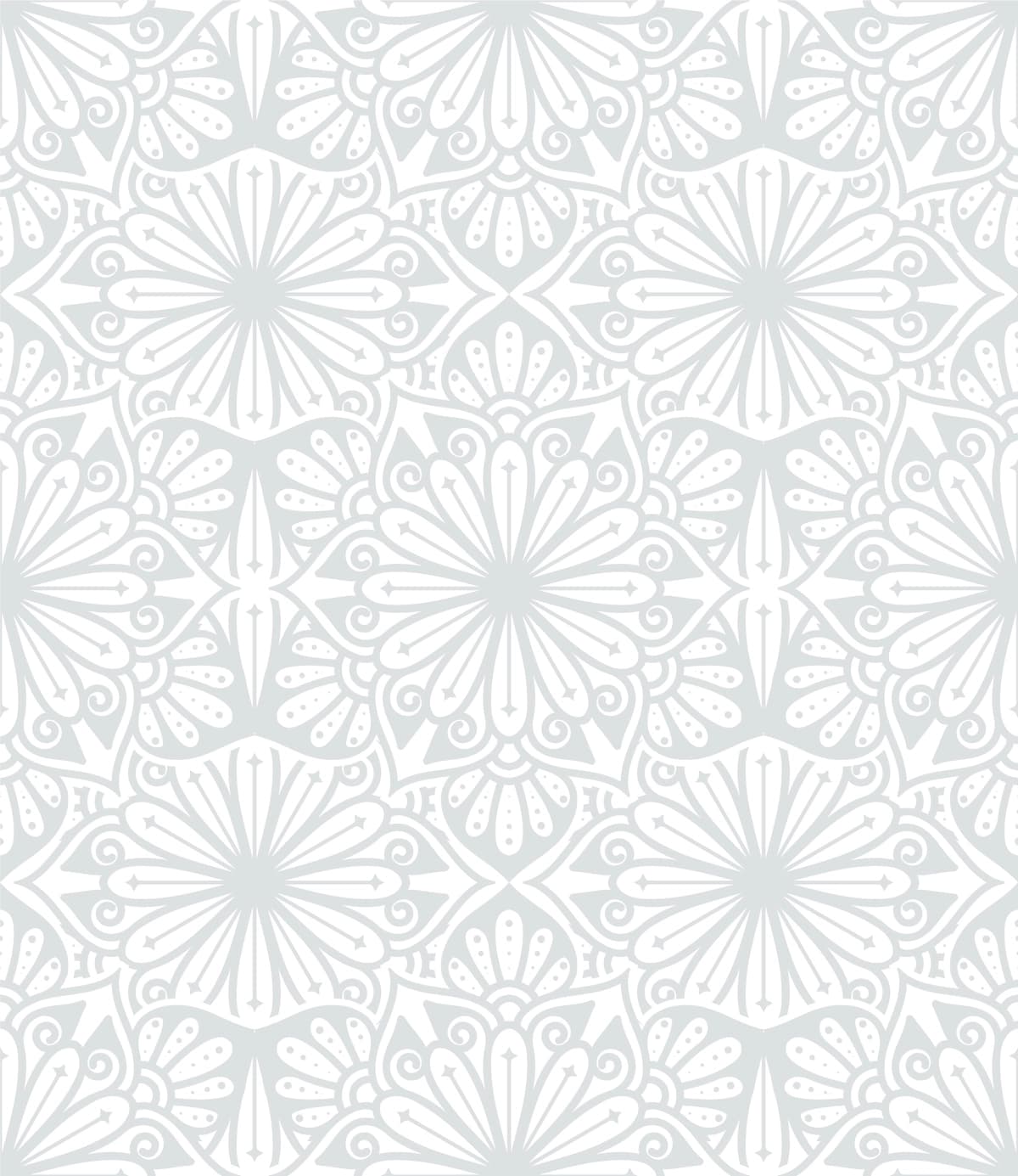 Gulli mandala choksiz bezak | Floral mandala seamless ornament