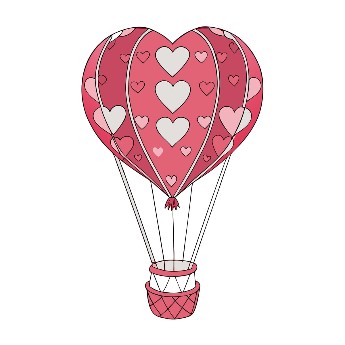 Yurak shaklidagi sharchada yuraklari bor | Heart shaped balloon with hearts it