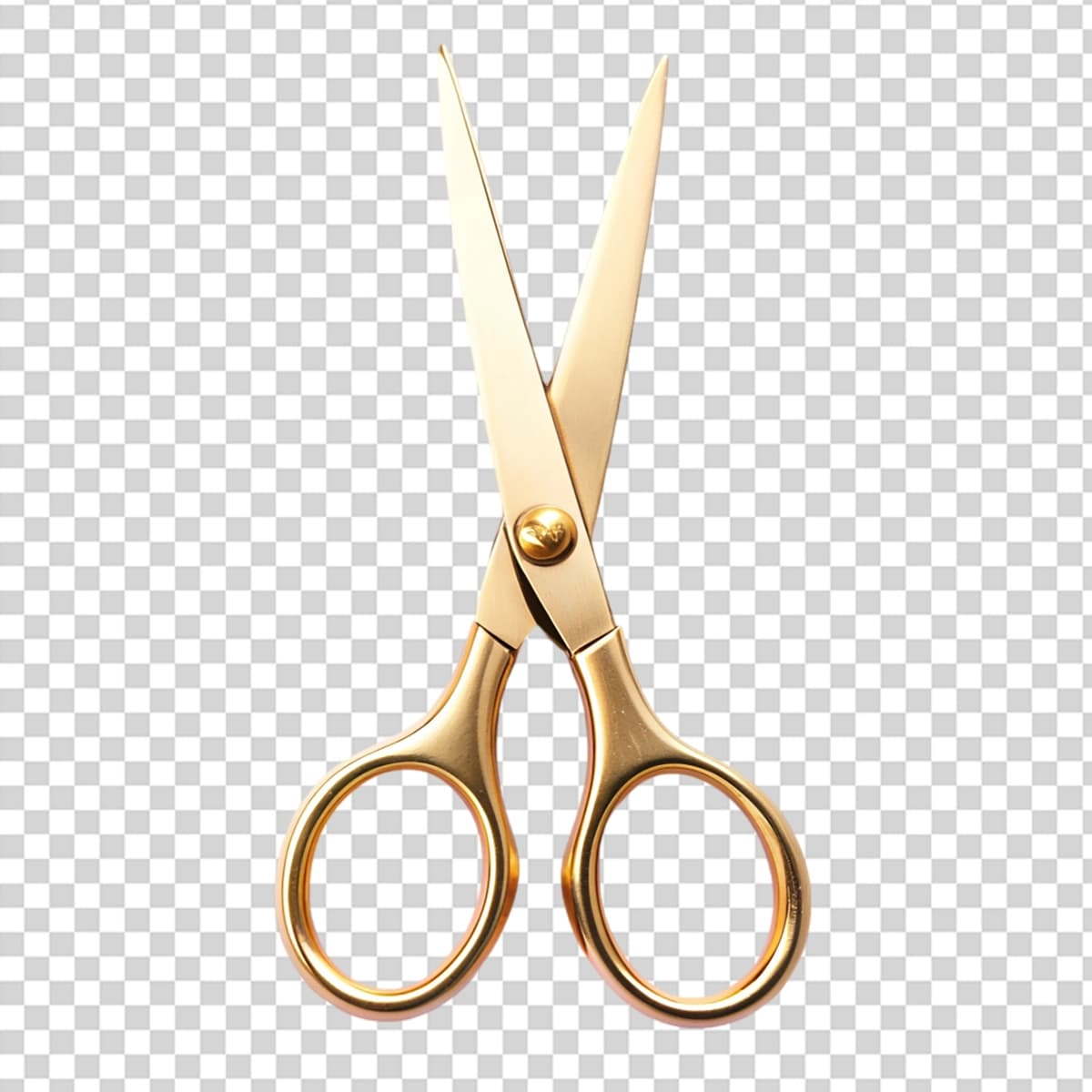 Oltin qaychi shaffof fonni juftlash | Pair gold scissors transparent background