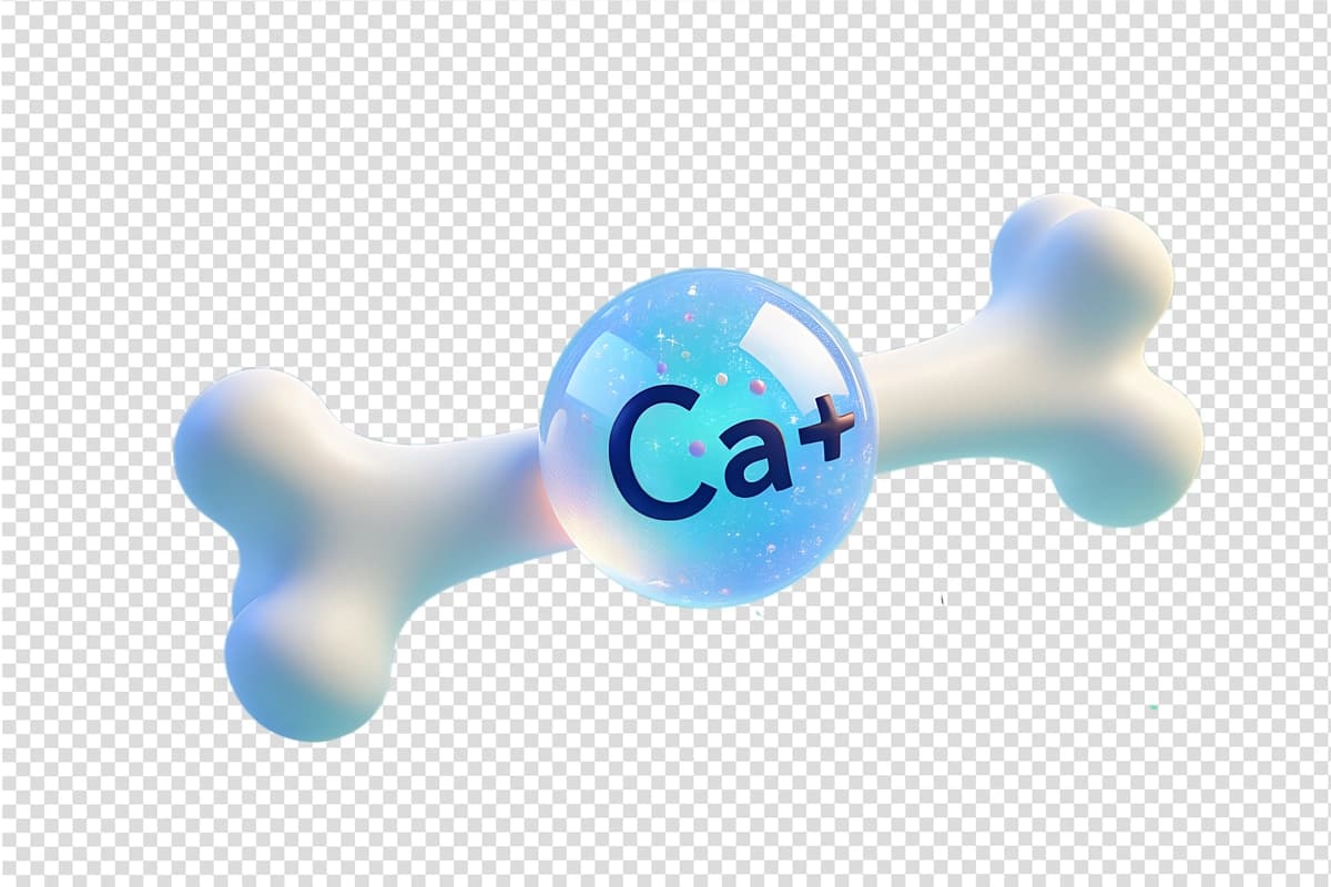 Kaltsiy molekulasi bo'lgan yoqimli 3D o'sayotgan suyak bolalarning suyak salomatligi | Cute 3d growing bone with calcium molecule childrens bone health