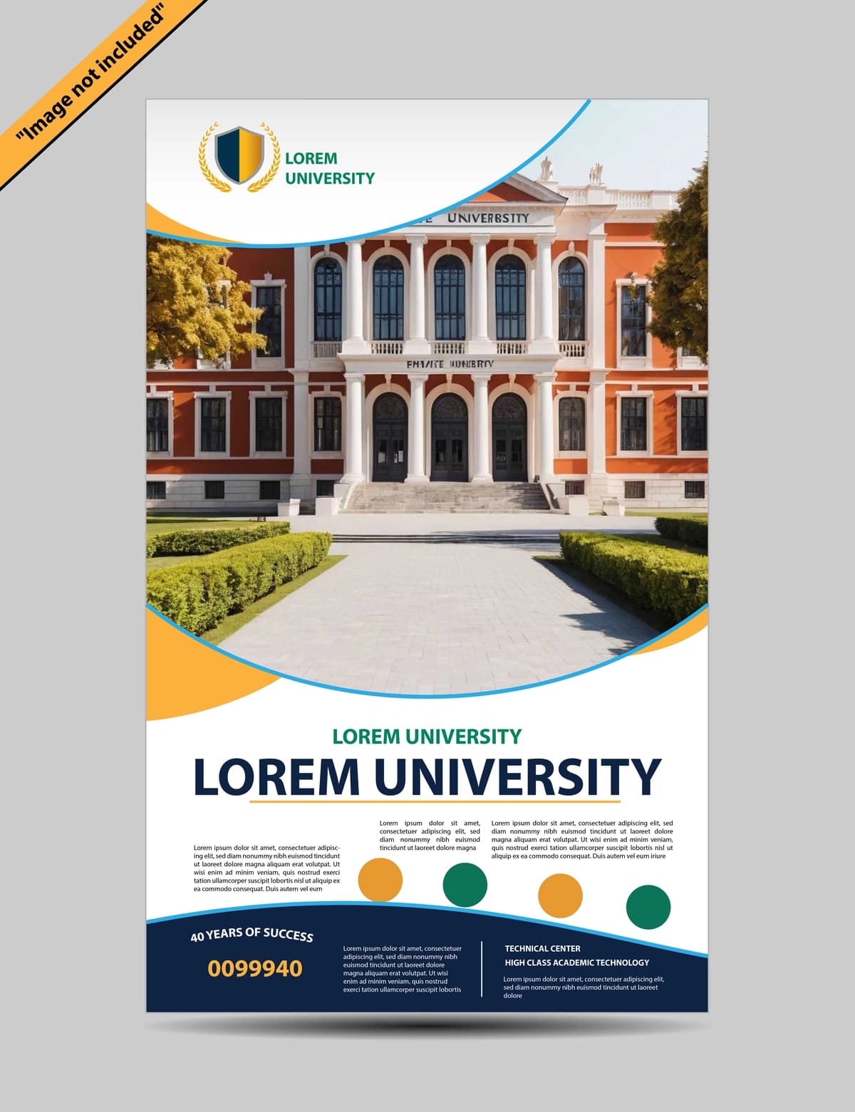 Universitet afishasi fon dizayni vektori | University poster background design vector