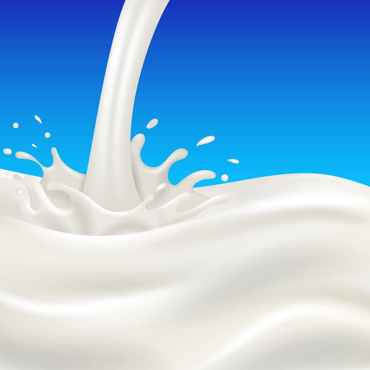Sut oqimi ko'k rangda | Milk flow splash blue