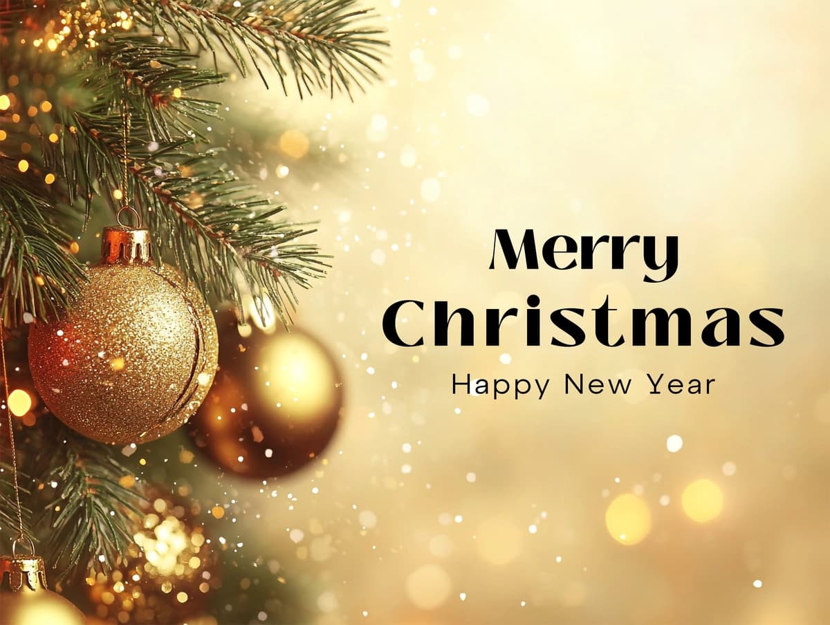 Rojdestvo daraxti ostidagi Rojdestvo kartasi | Christmas card with christmas tree bottom