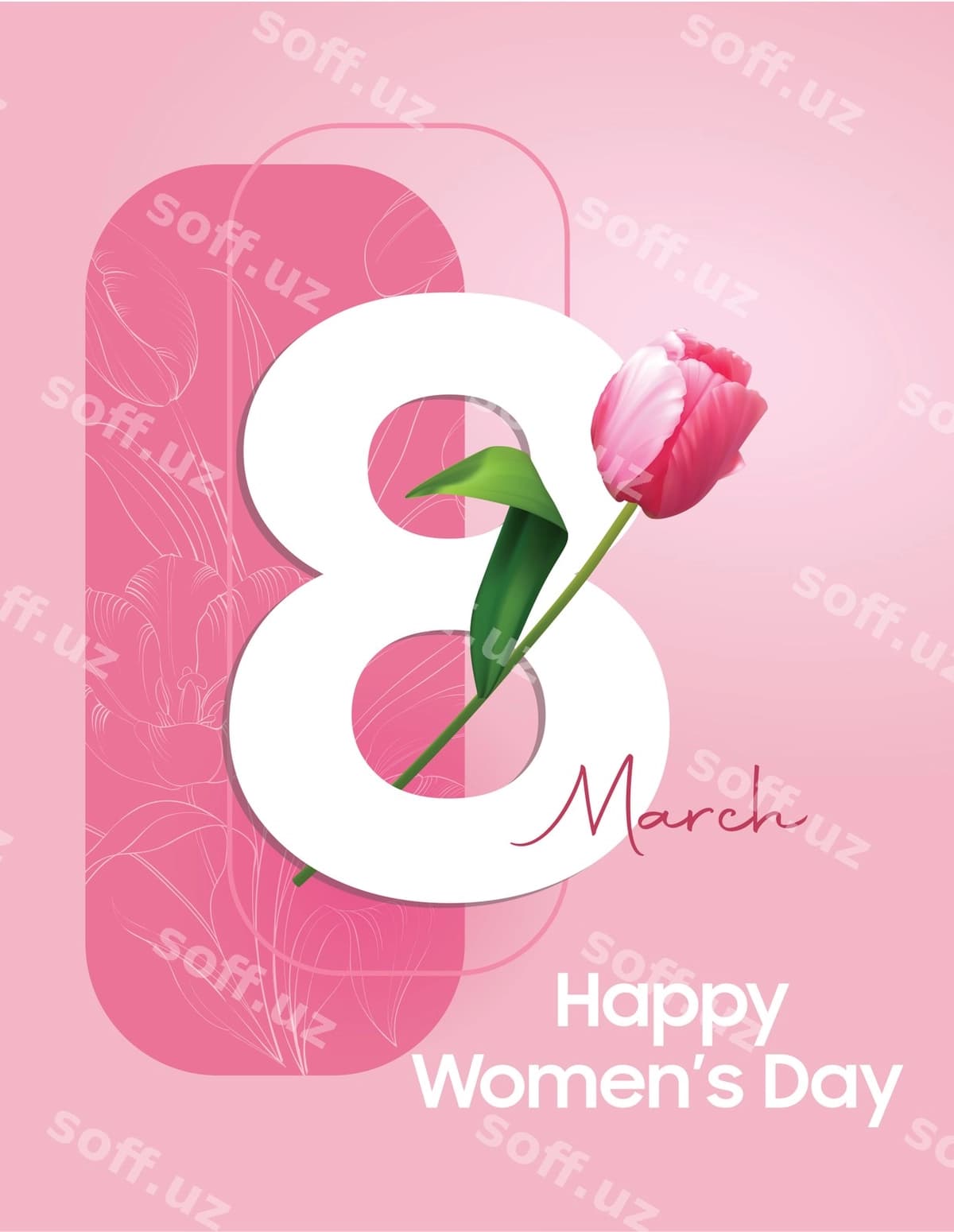 8-mart bayrami fon dizayni | 8 march celebration background design
