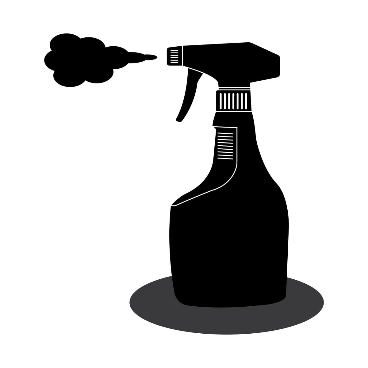 Buzadigan amallar shishasi belgisi dizayni | Spray bottle icon design