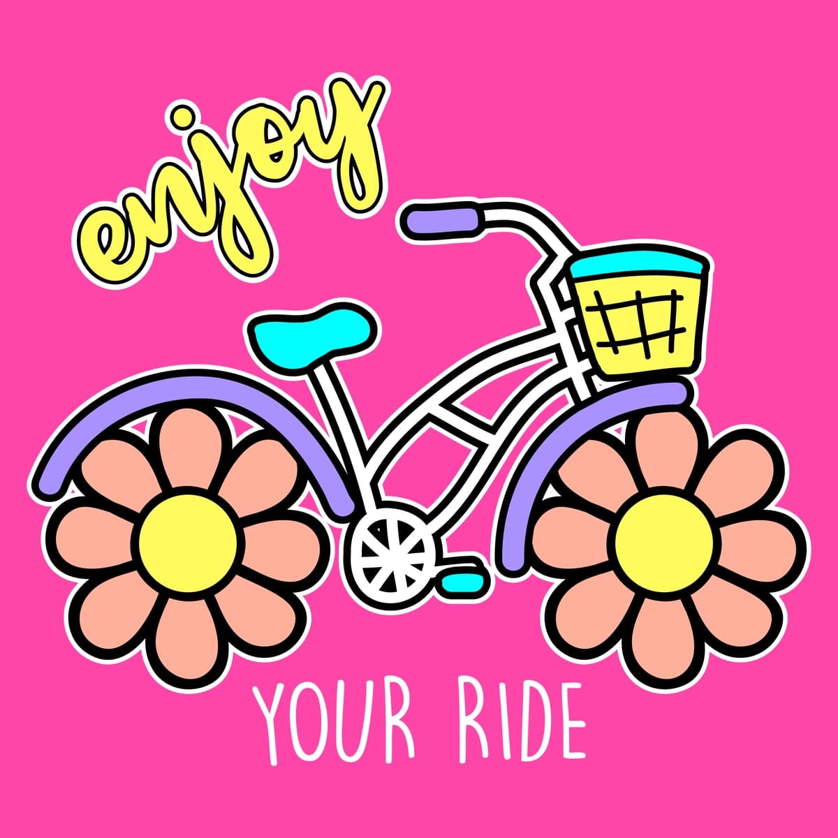 Gulli shinalar bilan velosiped haydashdan zavqlaning | Enjoy your ride bicycle with flower tires