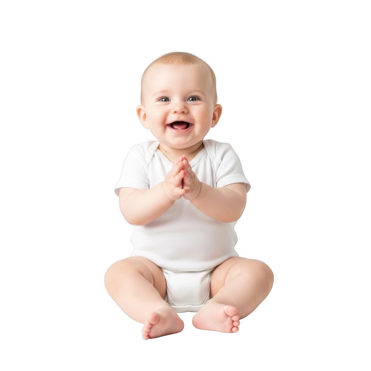 Kichkintoy o'tirganda tabassum qiladi | Infant smiling while sitting