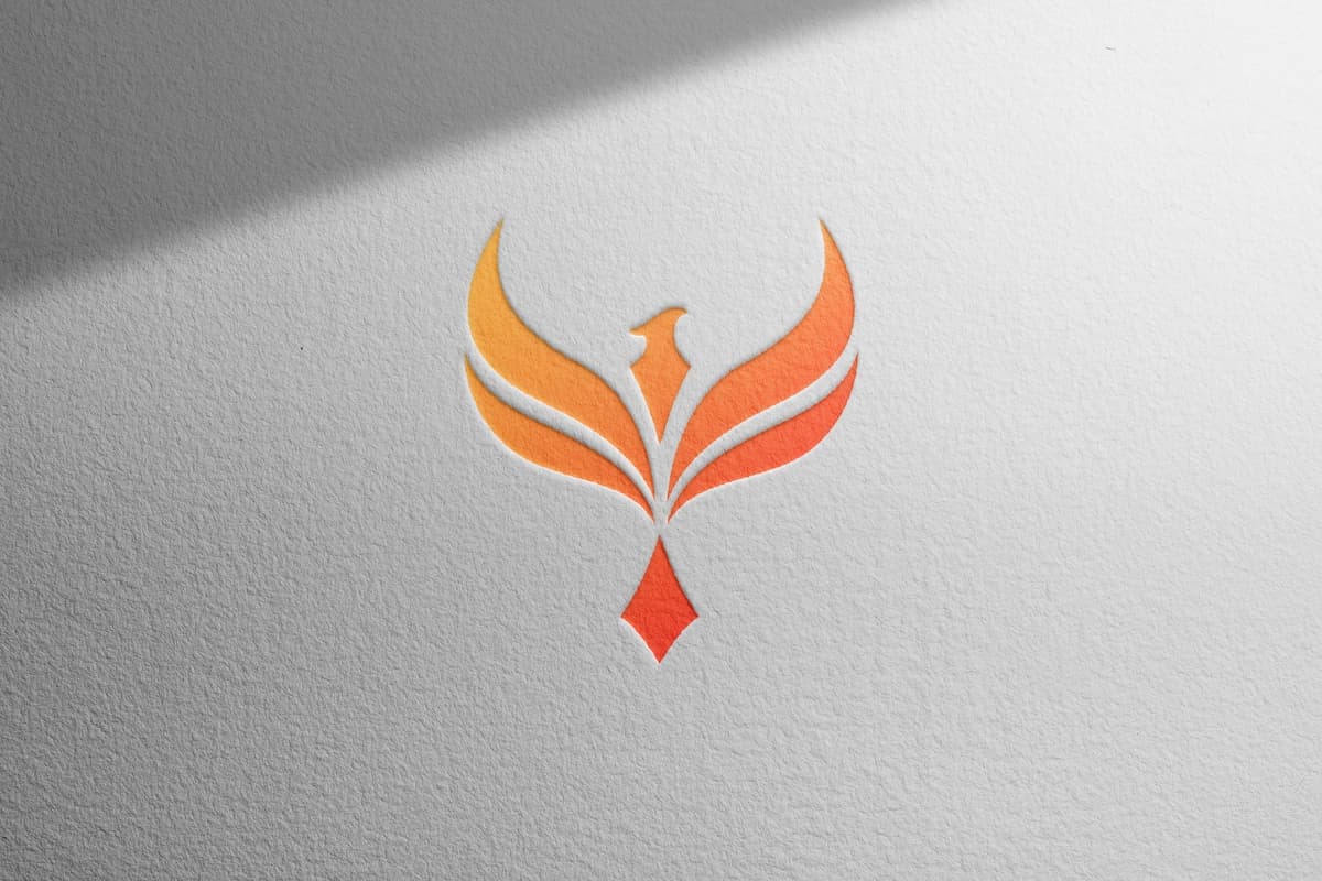 Hashamatli logotipli oq qog'oz | Luxury logo mockup white paper