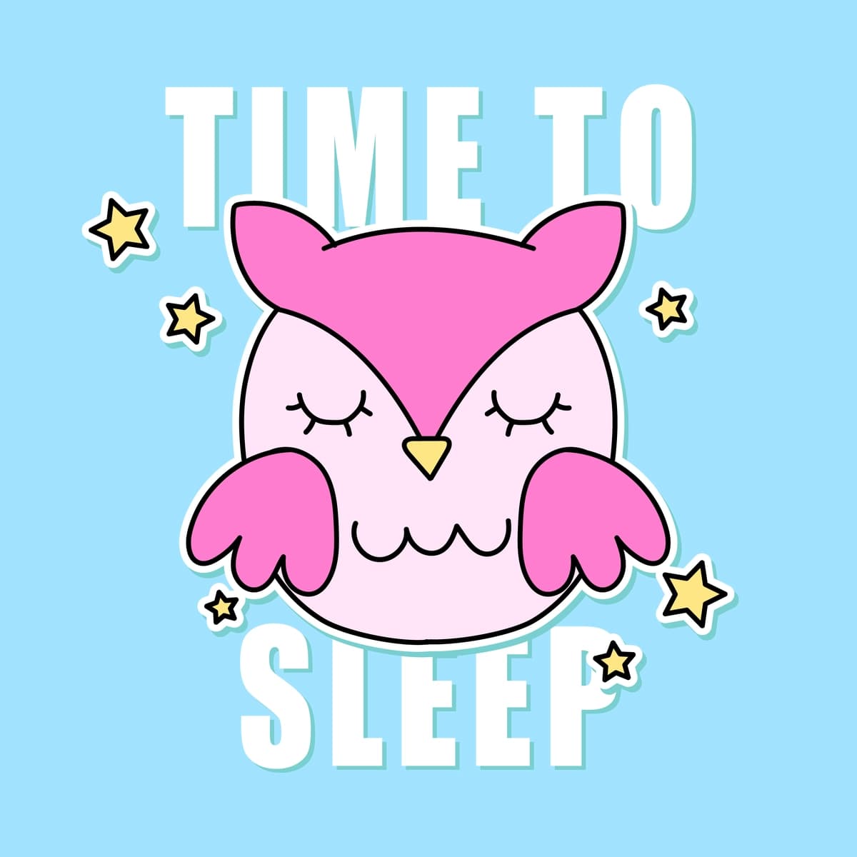 Pushti boyqush uyqu vaqti | Time sleep pink owl