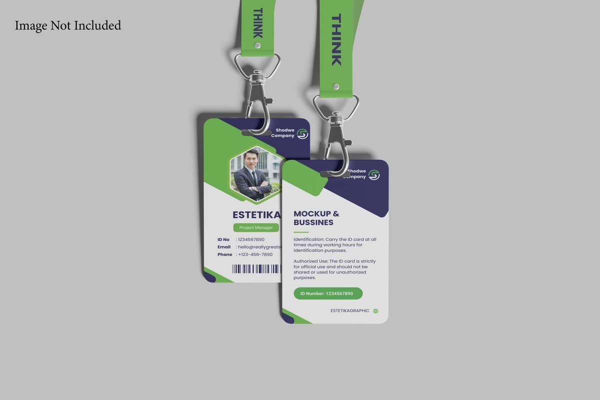 Id karta maketi | Id card mockup