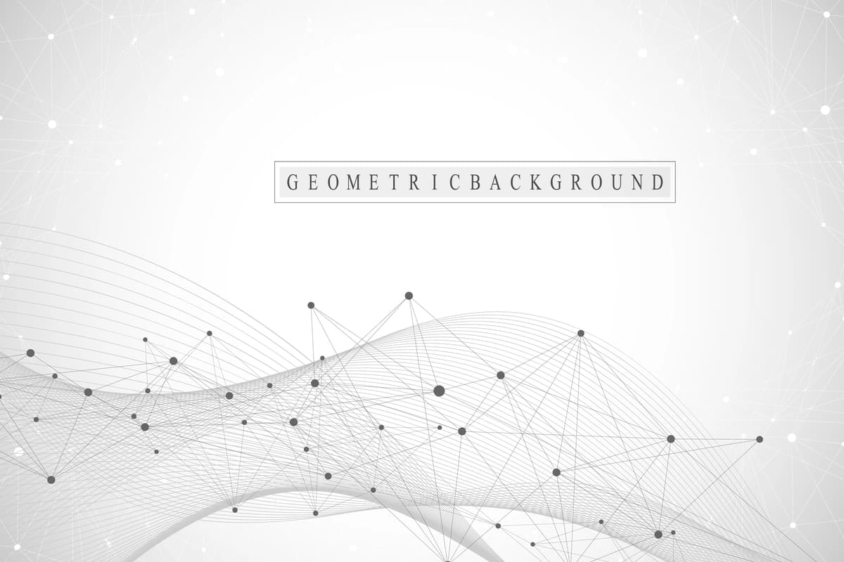 Ulangan chiziqli nuqtali katta ma'lumotlarga ega texnologiya mavhum fon | Technology abstract background with connected line dots big data