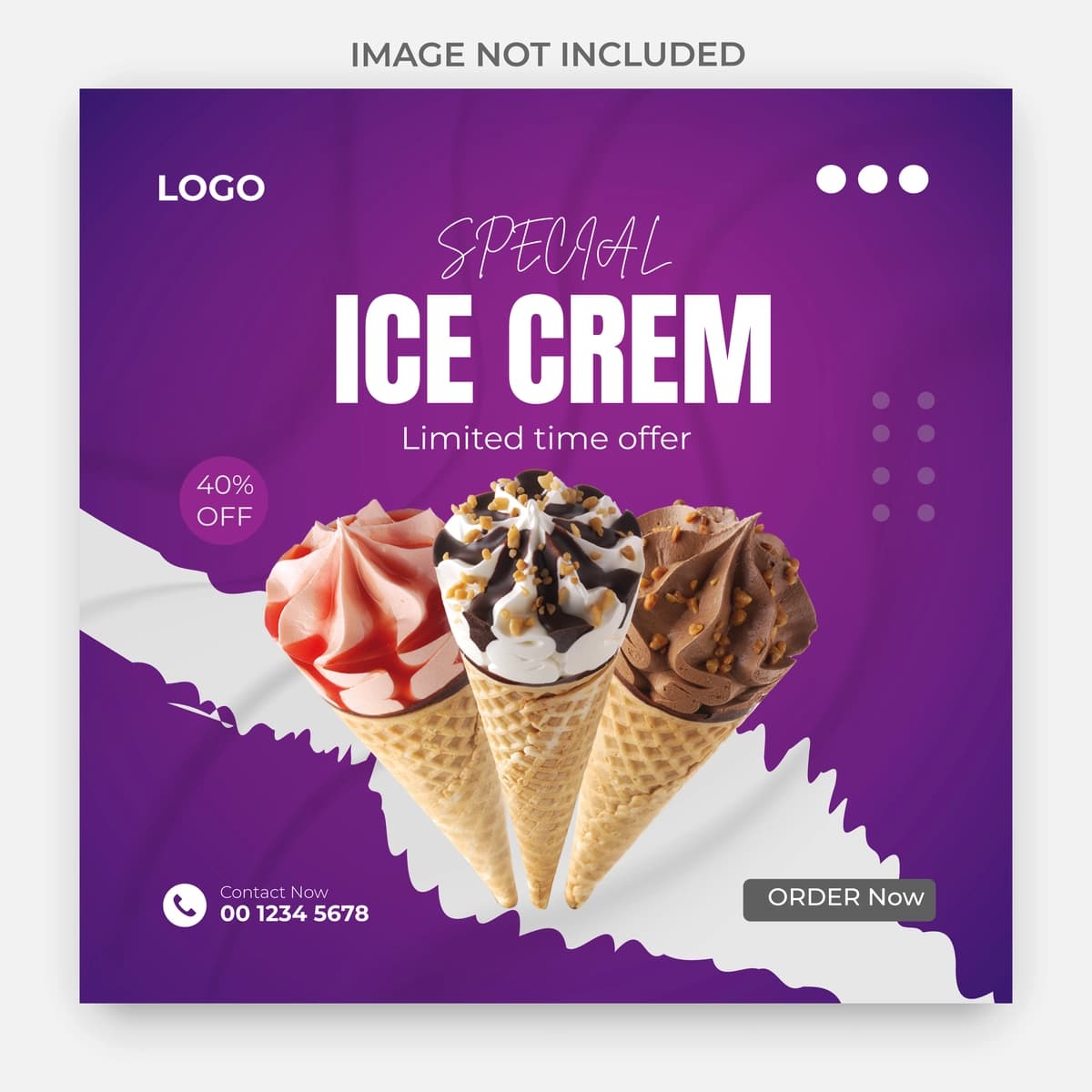 Binafsha rang muzqaymoq qutisini reklama qiladi | Purple advertises ice cream box