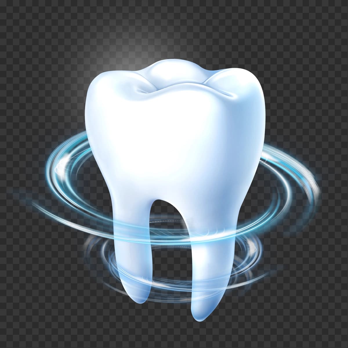Yaltiroq effektli sog'lom porloq tishlar psd | Healthy shiny teeth with sparkling effect psd