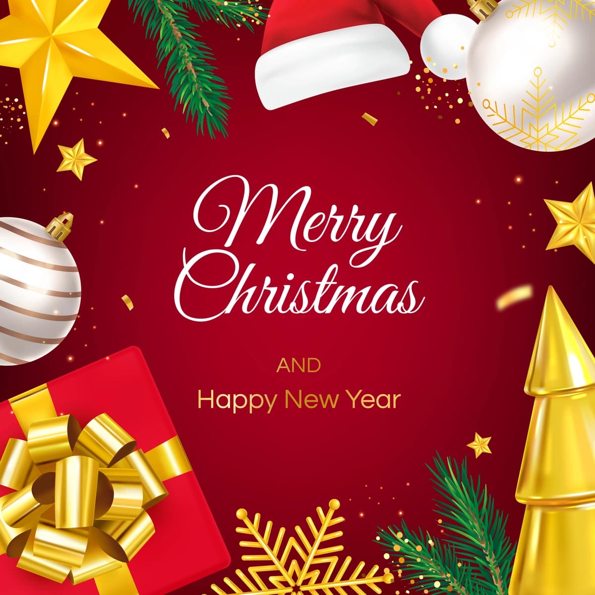 Muborak Rojdestvo yangi yil ramkasi | Merry christmas happy new year frame