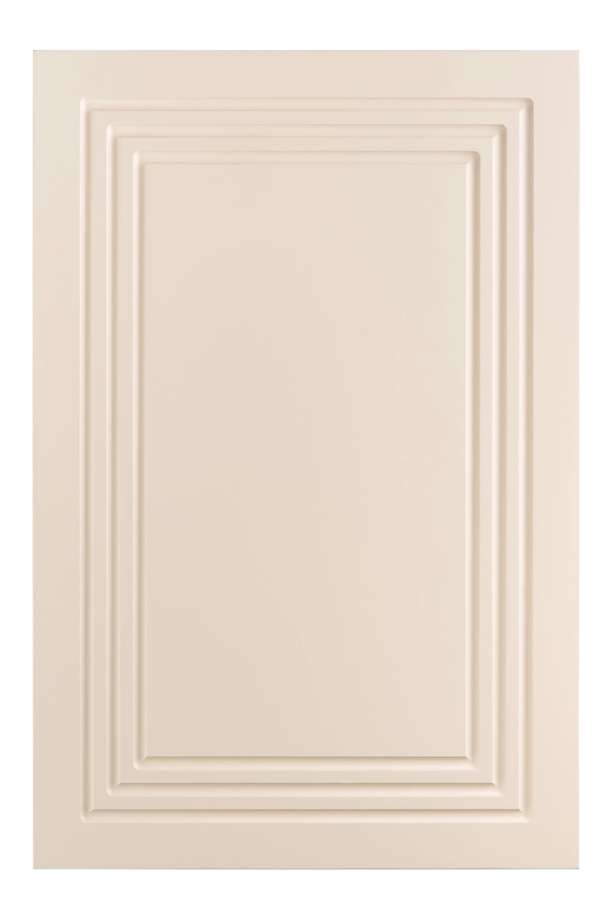 Dafn paneli dizayni bilan krem ​​rangli shkaf eshigi | Cream colored cabinet door with recessed panel design