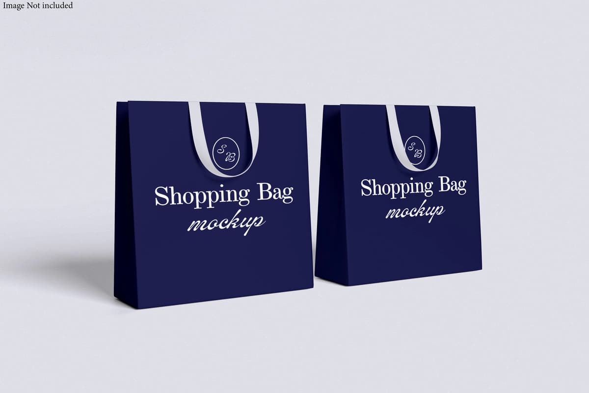 Ikkita ko'k xarid qilish sumkasi ko'rgazma sumkasi | Two blue shopping bags are display bag