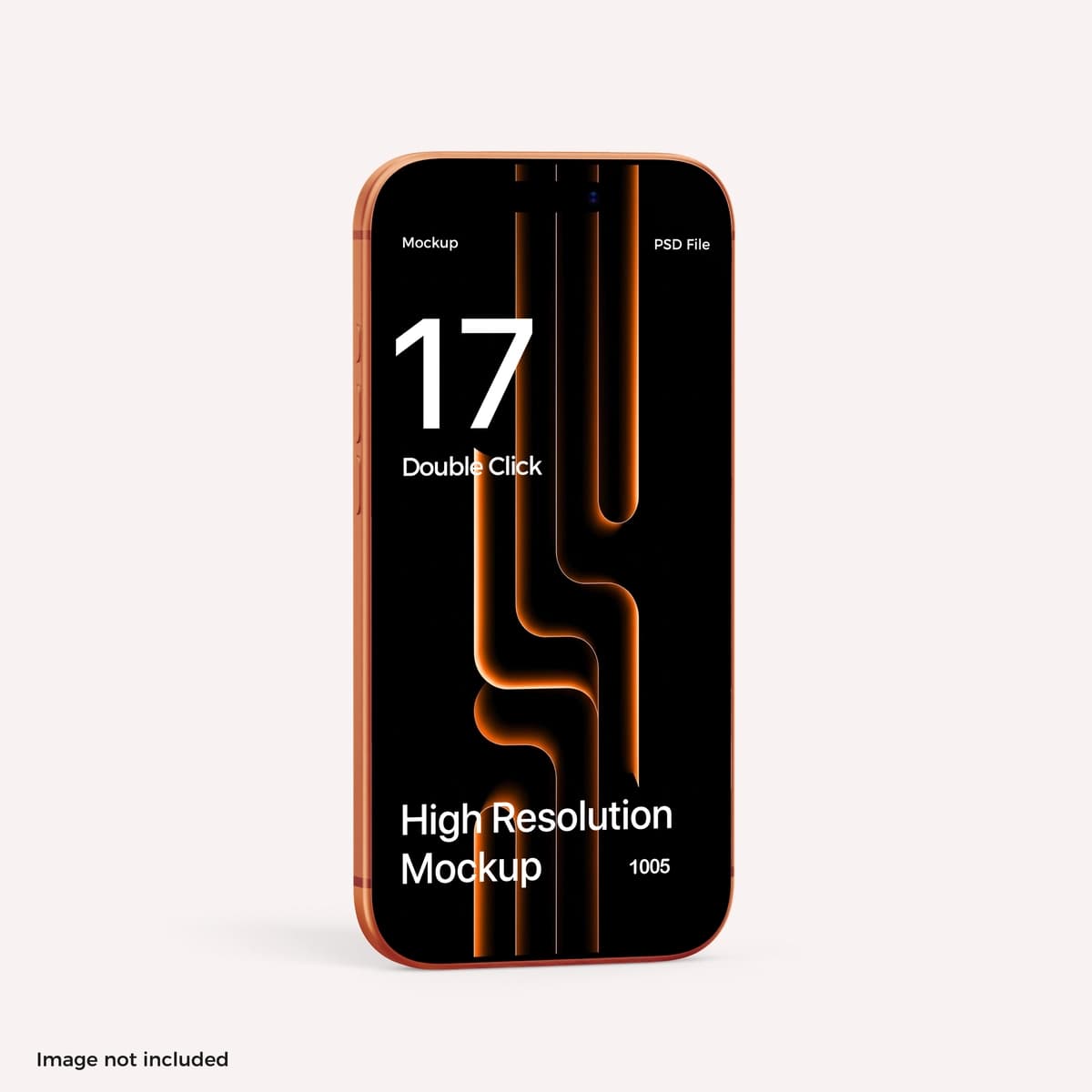 Smartfon 17 pro max qurilma maketi brending ilovasi dizayni | Smartphone 17 pro max device mockup branding app design