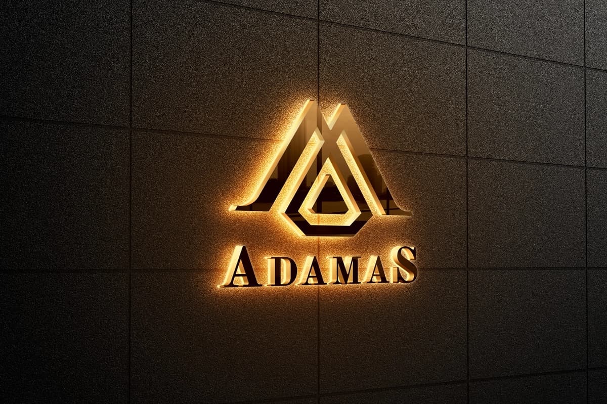 Zarif orqadan yoritilgan logotip belgisi maketi | Elegant backlit logo sign mockup