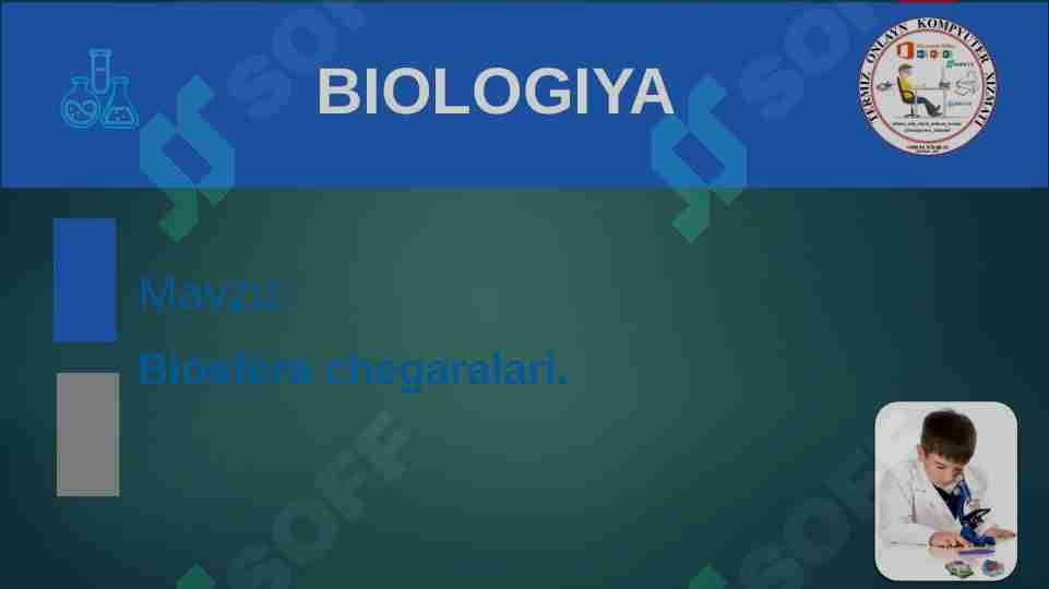 Biosfera chegaralari