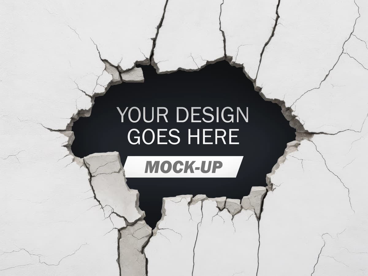 Yoriq devorining maketi | Crack wall mockup