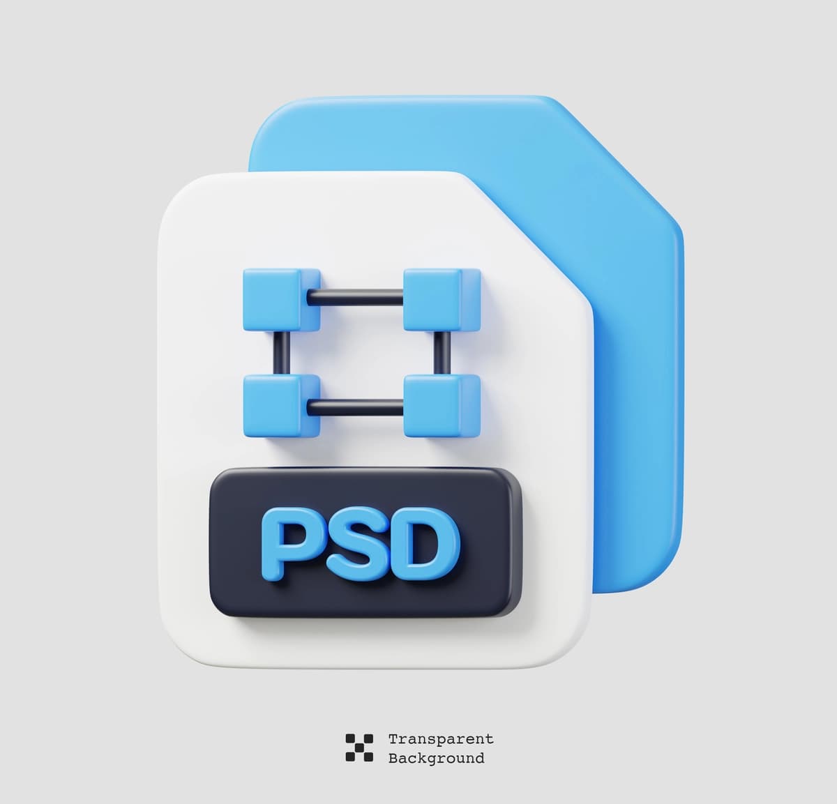Psd fayl hujjat fayl turi belgisi fayllar format hujjat tushunchasi 3d | Psd file document file type icon files format document concept 3d