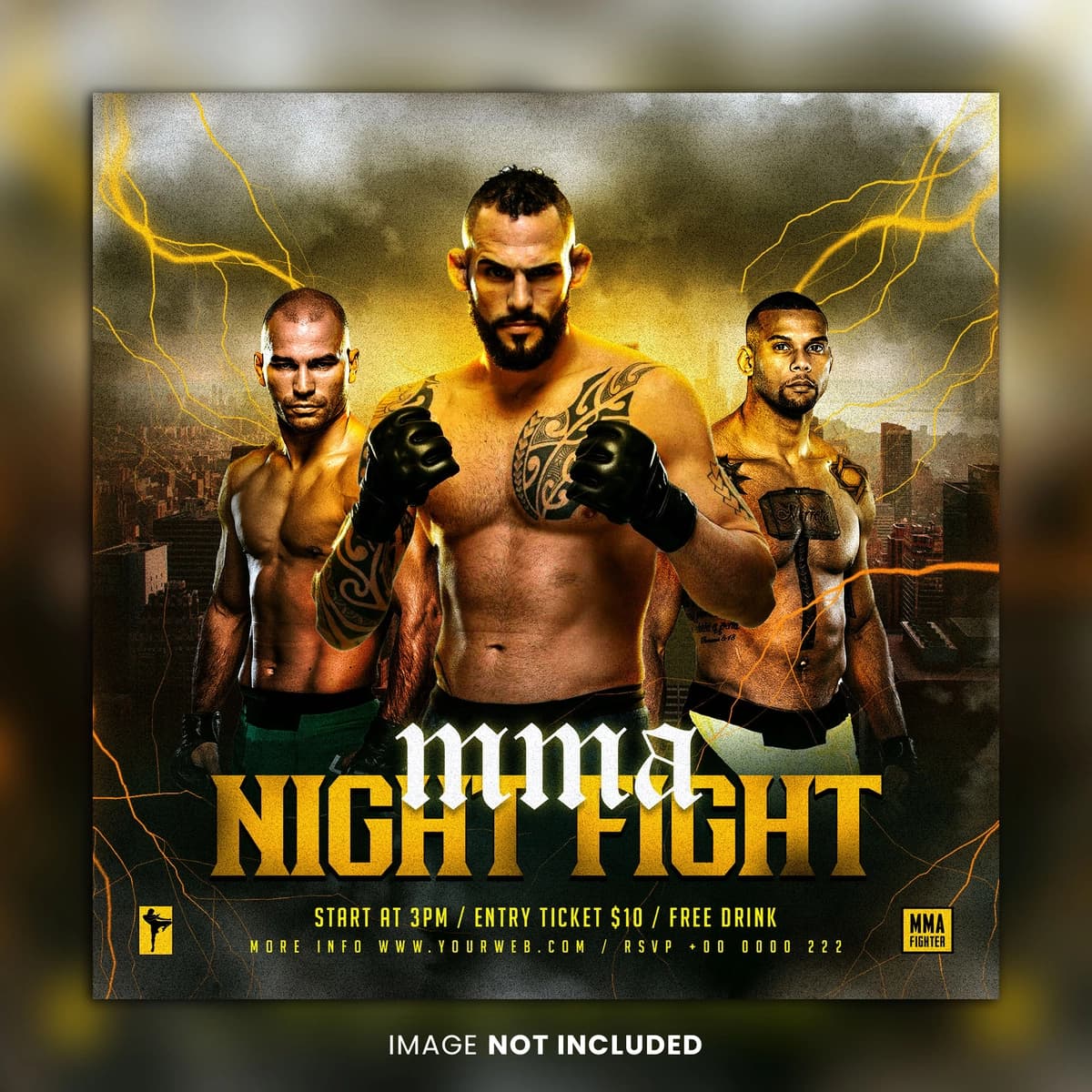 Mma sport varaqasi shabloni | Mma sport flyer template