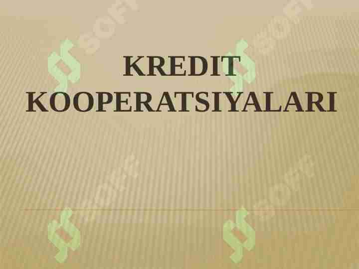 Kredit koperativi