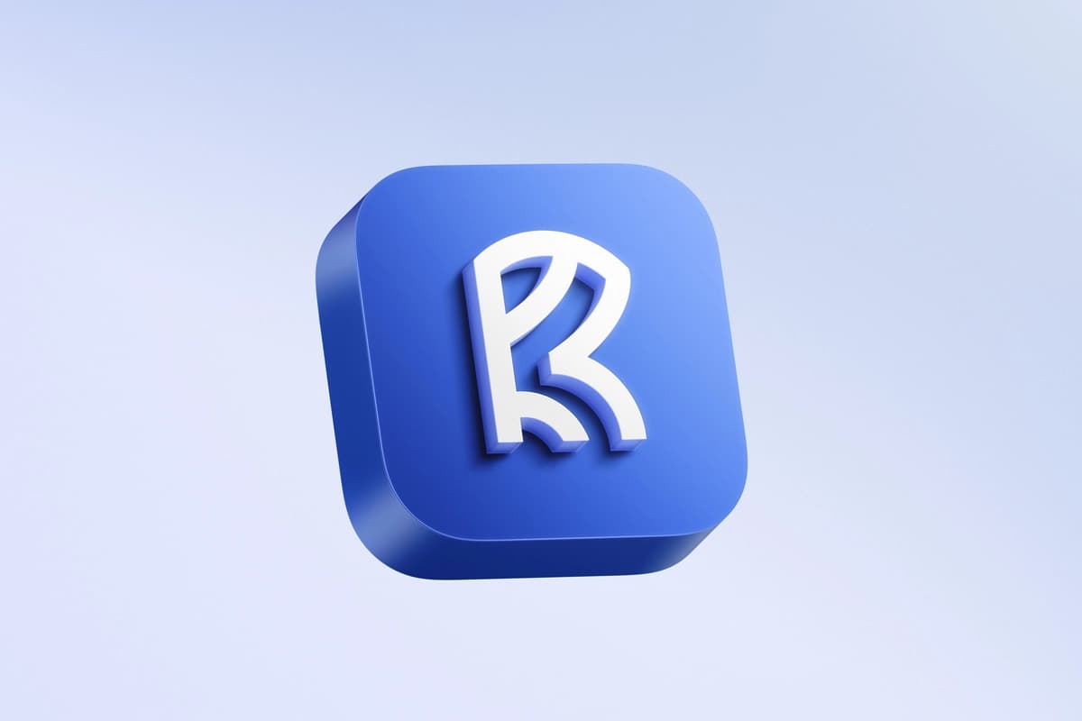 Logotip maketi 3D ikonka ilovasi | Logo mockup 3d icon app