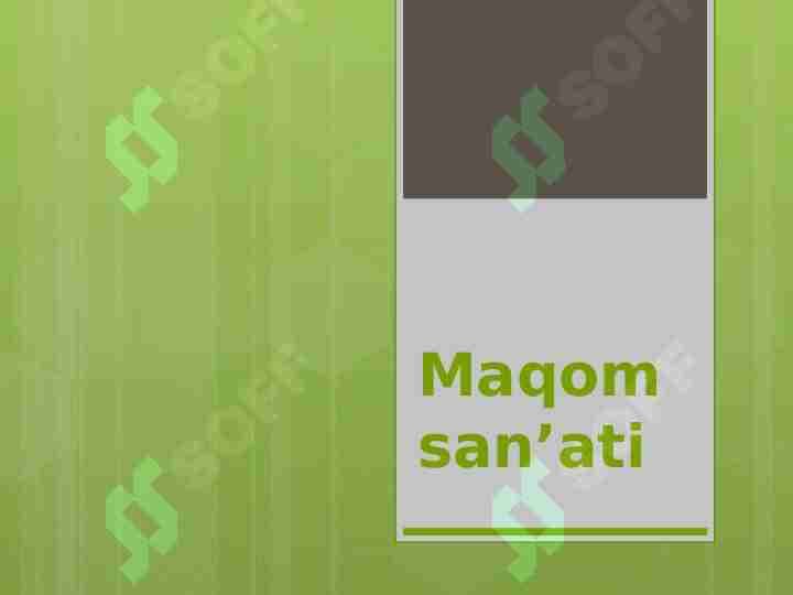 Maqom san’ati