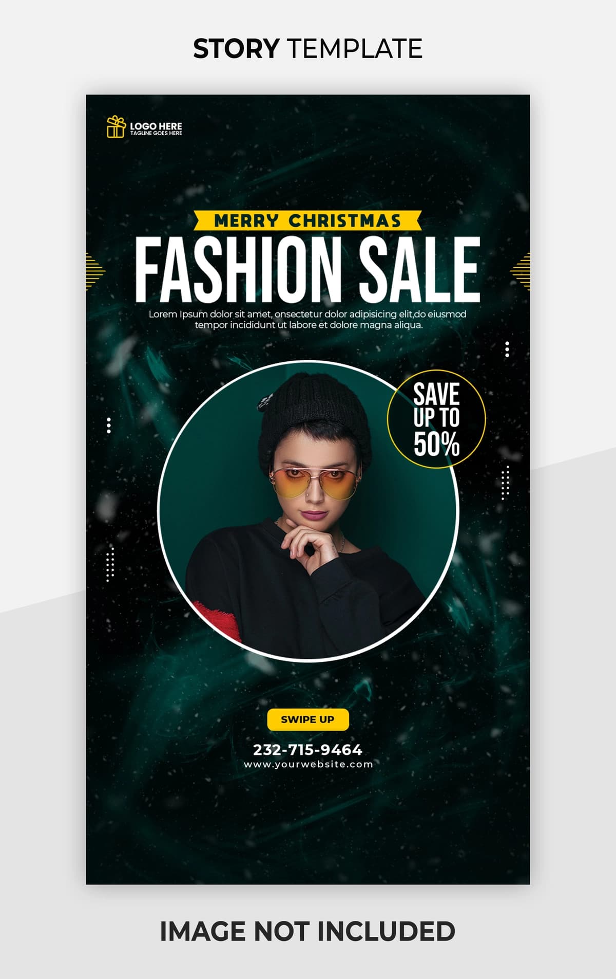 Rojdestvo moda sotuvi instagram hikoya shabloni | Merry christmas fashion sale instagram story template
