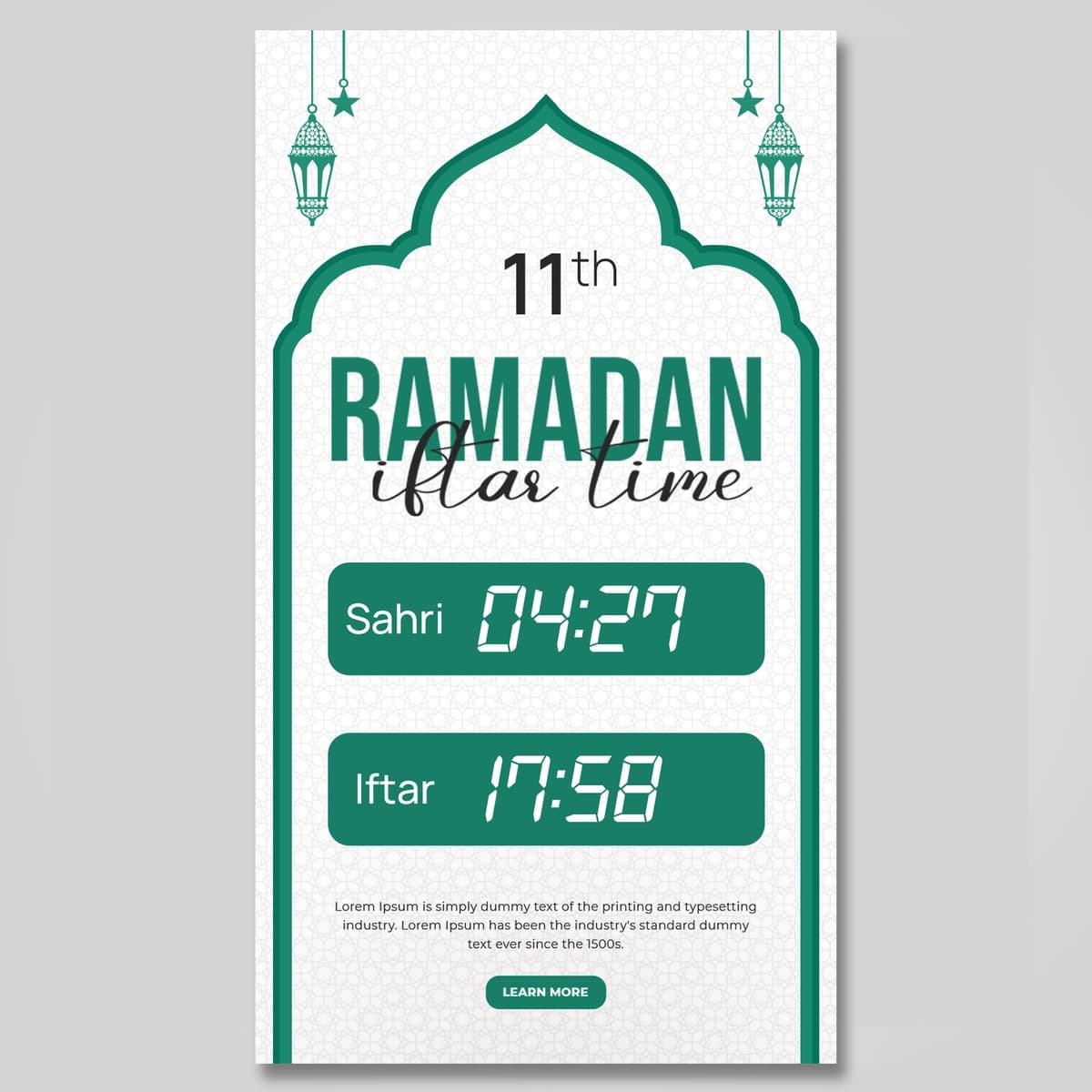 Islomiy ramazon karimini tabriklash ijtimoiy tarmoqlardagi post banner dizayni | Islamic ramadan kareem greeting social media post banner design