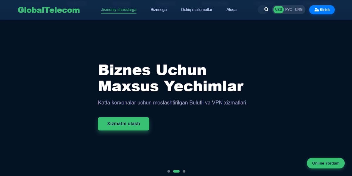 TELECOM LANDING PAGE