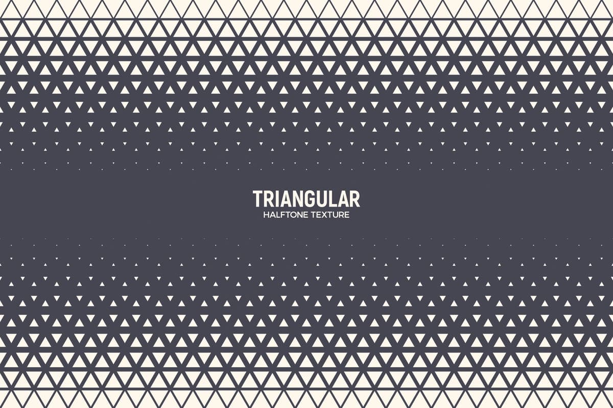 Uchburchak yarim ohang naqsh chegarasi tekstura geometrik texnologiya | Triangular halftone pattern border texture geometric technology