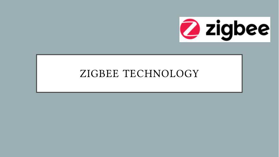 Zigbee technology