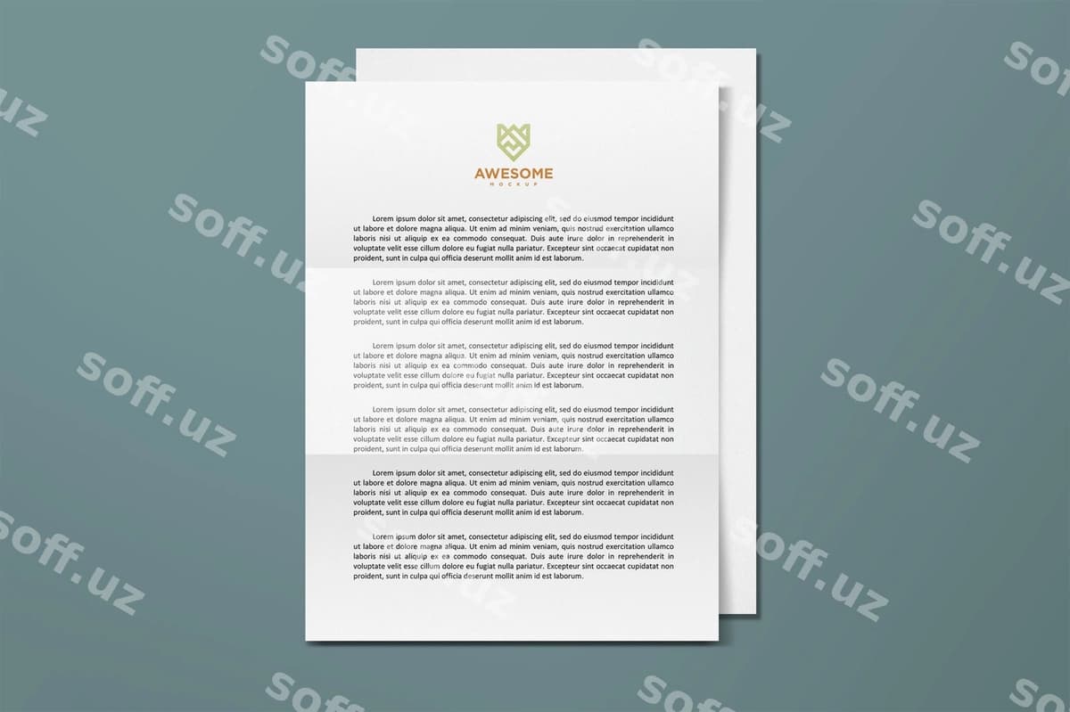 A4 varaq namunasi jild 1 | A4 paper mockup vol 1