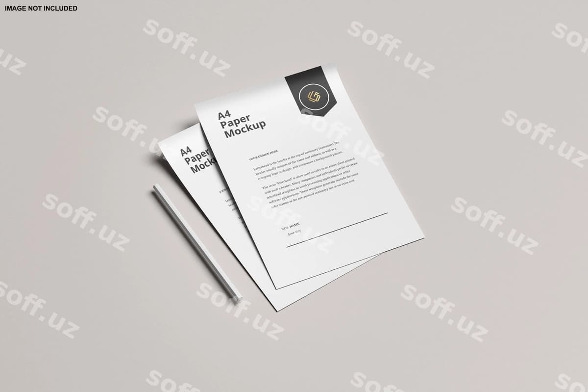 A4 qog'oz mockup | A4 paper mockup