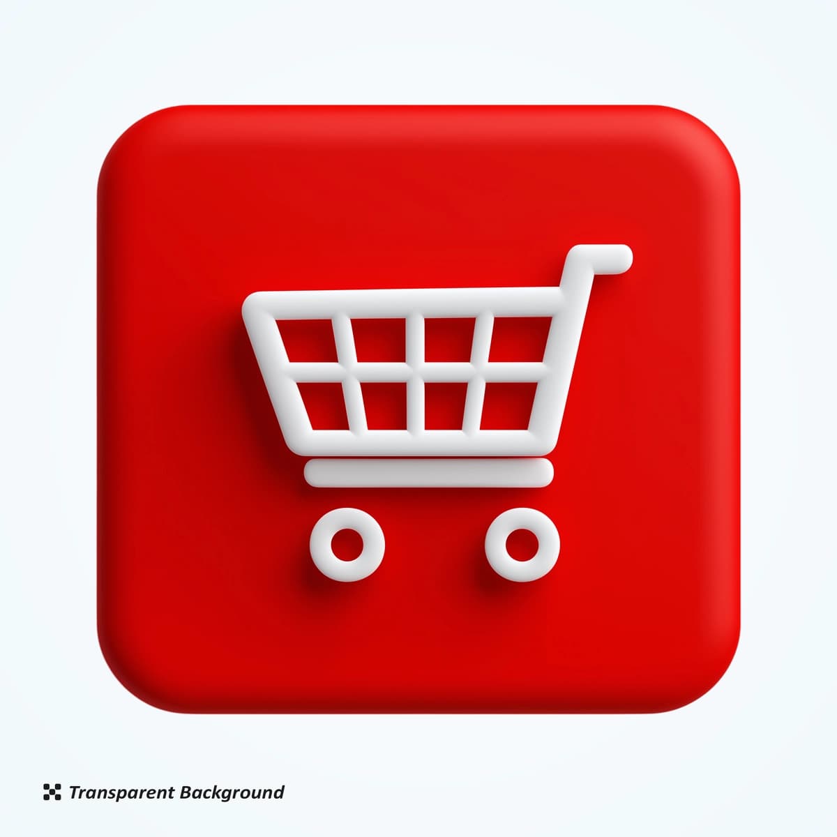 3D xarid qilish savatchasi belgisi 3D belgisi shaffof fon | 3d shopping cart icon 3d icon transparent background